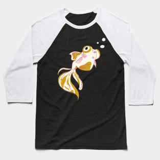 Cute Telescope Goldfish - Not Hamlet Design Baseball T-Shirt